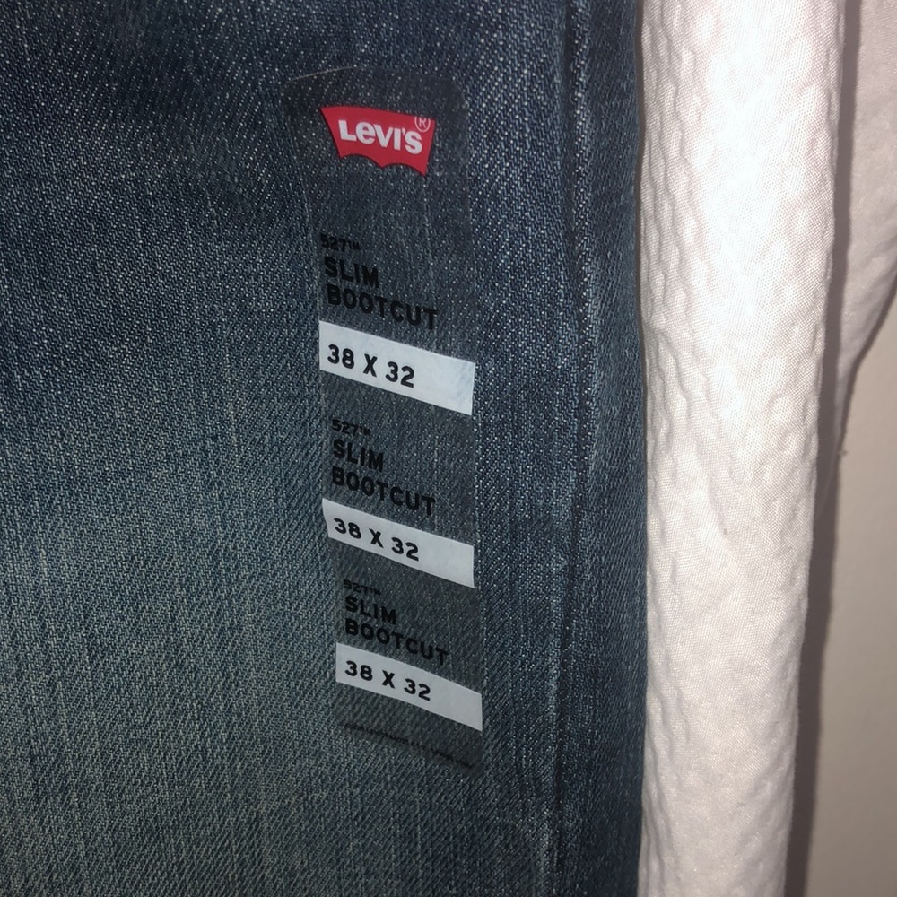 NWT LEVI’S 527 Slim Bootcut 100% Cotton 38x32 Men’s Jeans - Picture 6 of 8